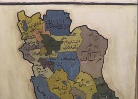انتقال دیوارنگاره اثر استاد شجریان به اقامتگاه بوم گردی ارگ رادکان