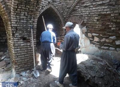 شروع عملیات بازسازی و بازسازی حمام تاریخی مرزبانی بانه