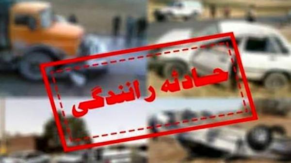 تصادف سواری و تریلر با 4 مصدوم در شیراز