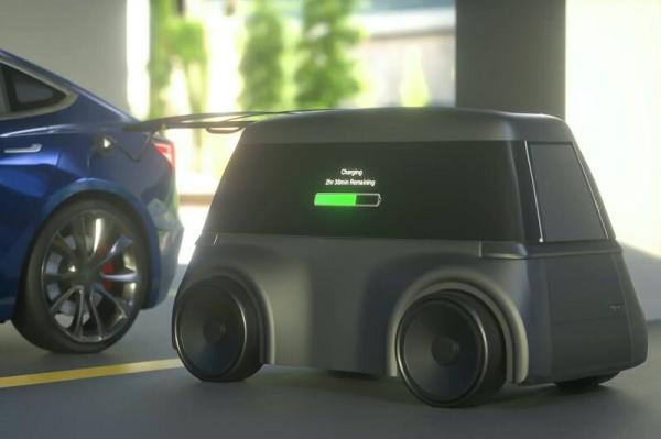 خودروهای برقی هر جایی که لازم باشد شارژ می شوند ، روبات های شارژ رسان!